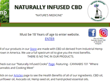 Tablet Screenshot of naturallyinfused.com